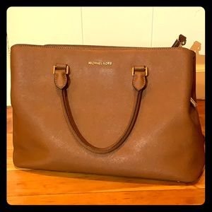 Michael Kors Large Brown Leather Bag Purse